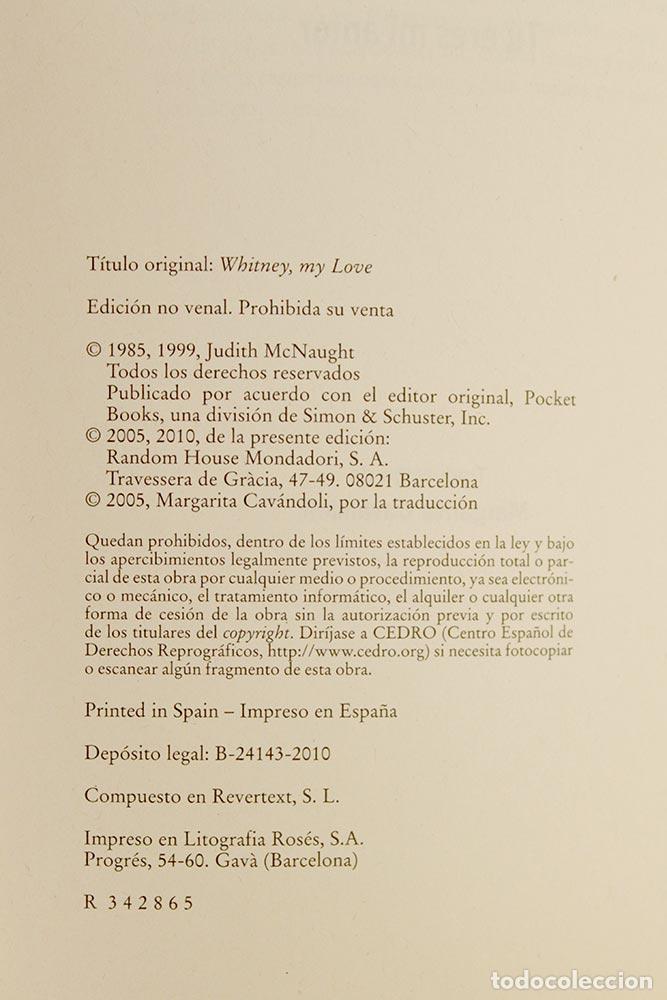 Libros de segunda mano: T&uacute; eres mi amor - Judith McNaught - Foto 3
