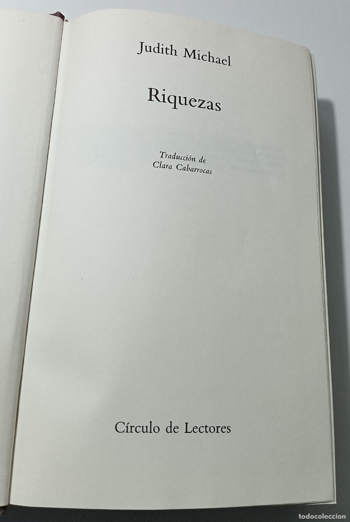 Libros de segunda mano: Riquezas - Michael, Judith - Foto 1