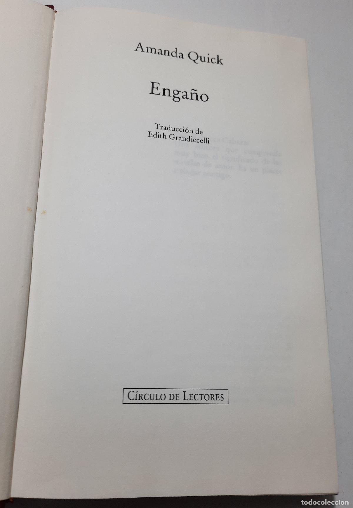 Libros de segunda mano: Engano - Quick, Amanda - Foto 1
