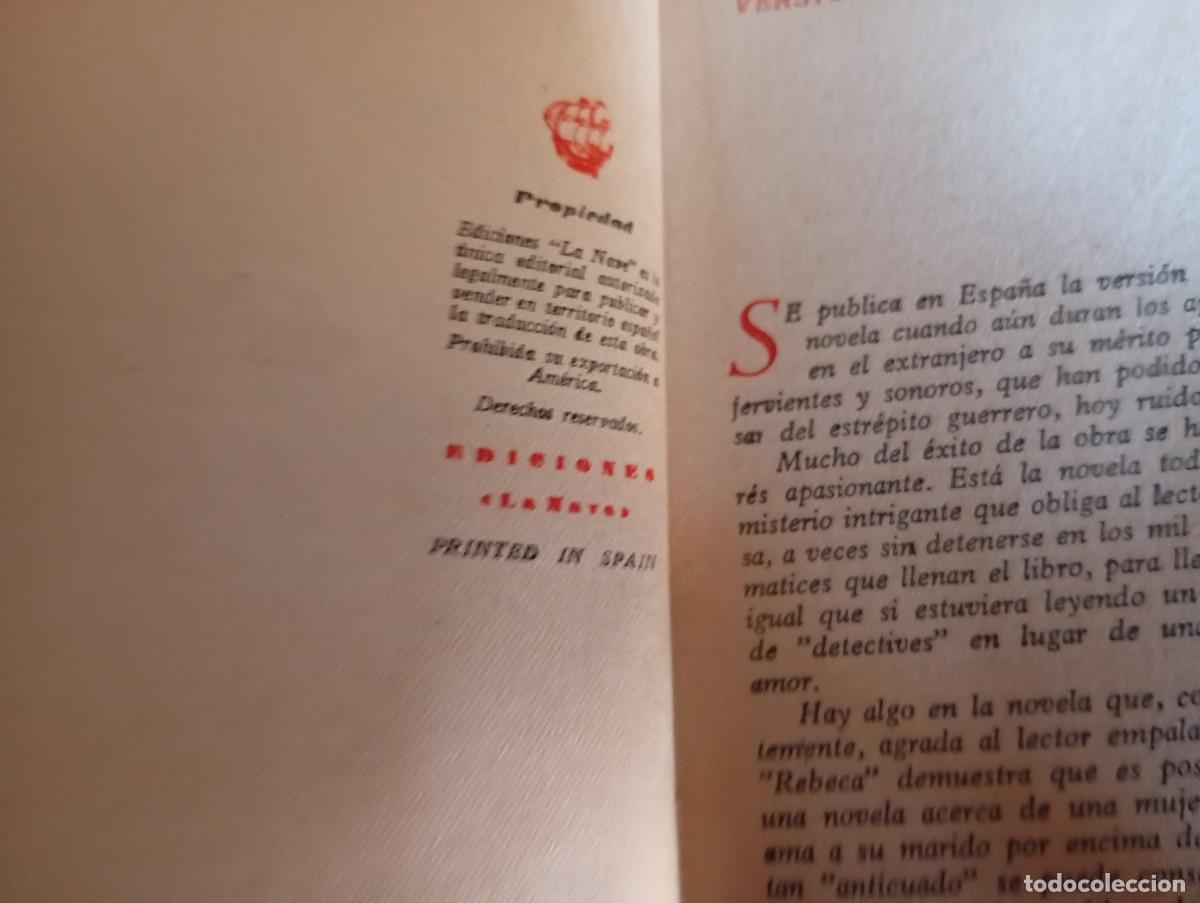 Libros de segunda mano: REBECA. Daphe du Maurier - Foto 4