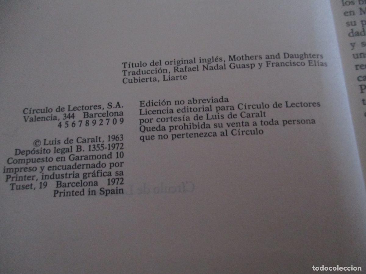 Libros de segunda mano: EVAN HUNTER-MADRES E HIJAS-C&Iacute;RCULO DE LECTORES-972 - Foto 4