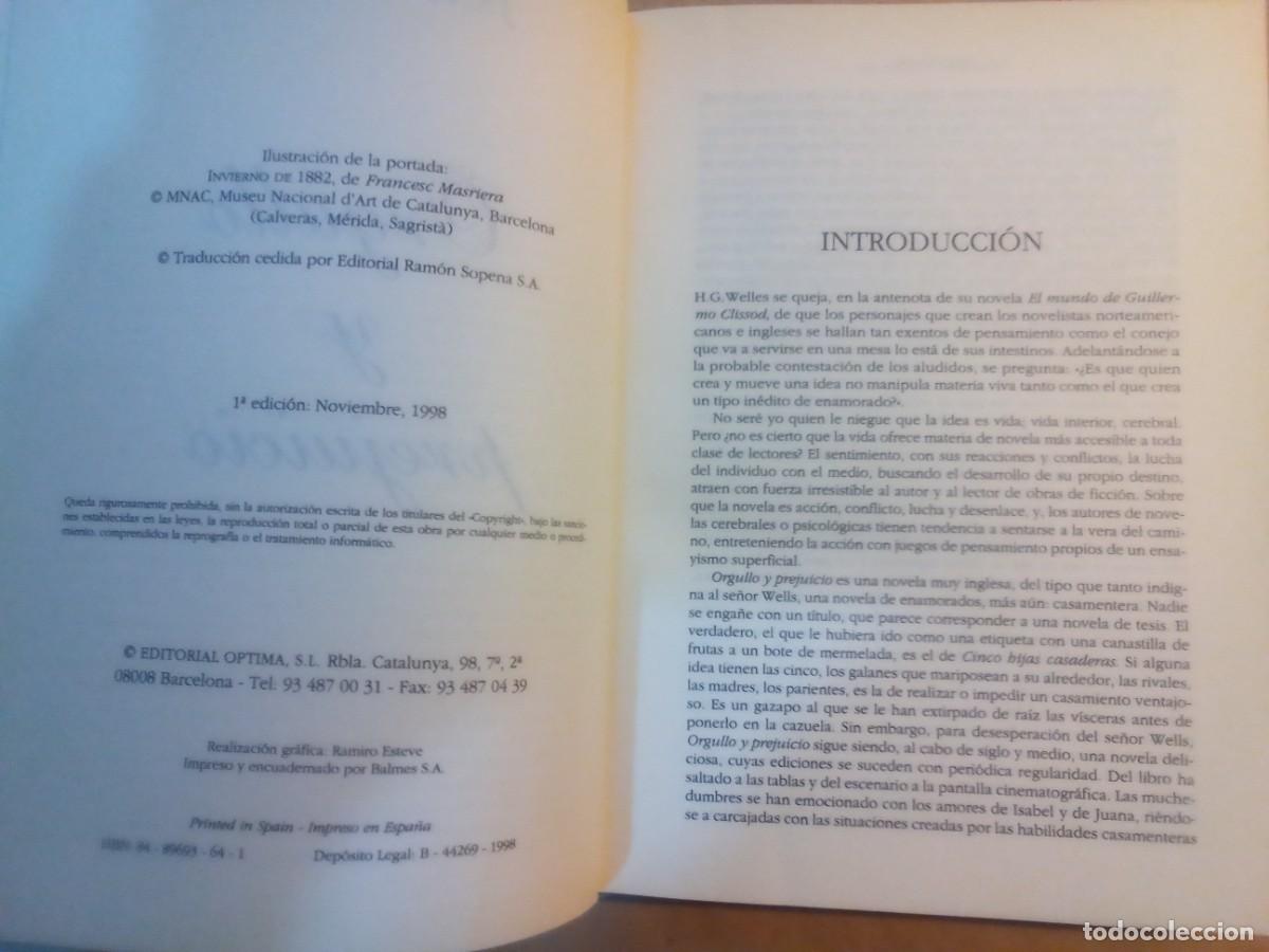 Libros de segunda mano: ORGULLO Y PERJUICIO DE JANE AUSTEN - Foto 3