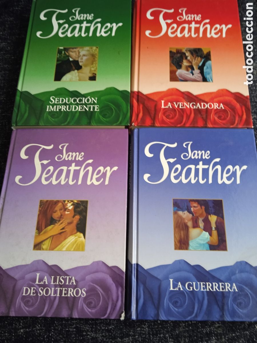 Libros de segunda mano: Jane Feather -LOTE DE 4 LIBROS ( NOVELAS ROMANTICAS )