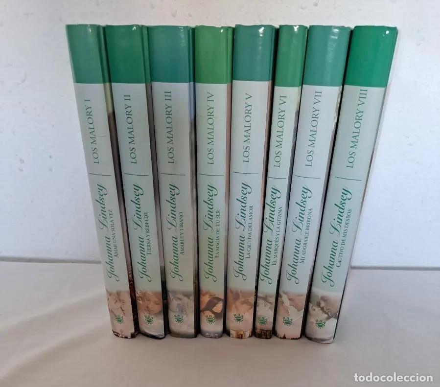 Libros de segunda mano: JOHANNA LINDSEY - LOS MALORY (8 TOMOS) - COLECCION GRANDES SAGAS DE LA NOVELA ROMANTICA - RBA