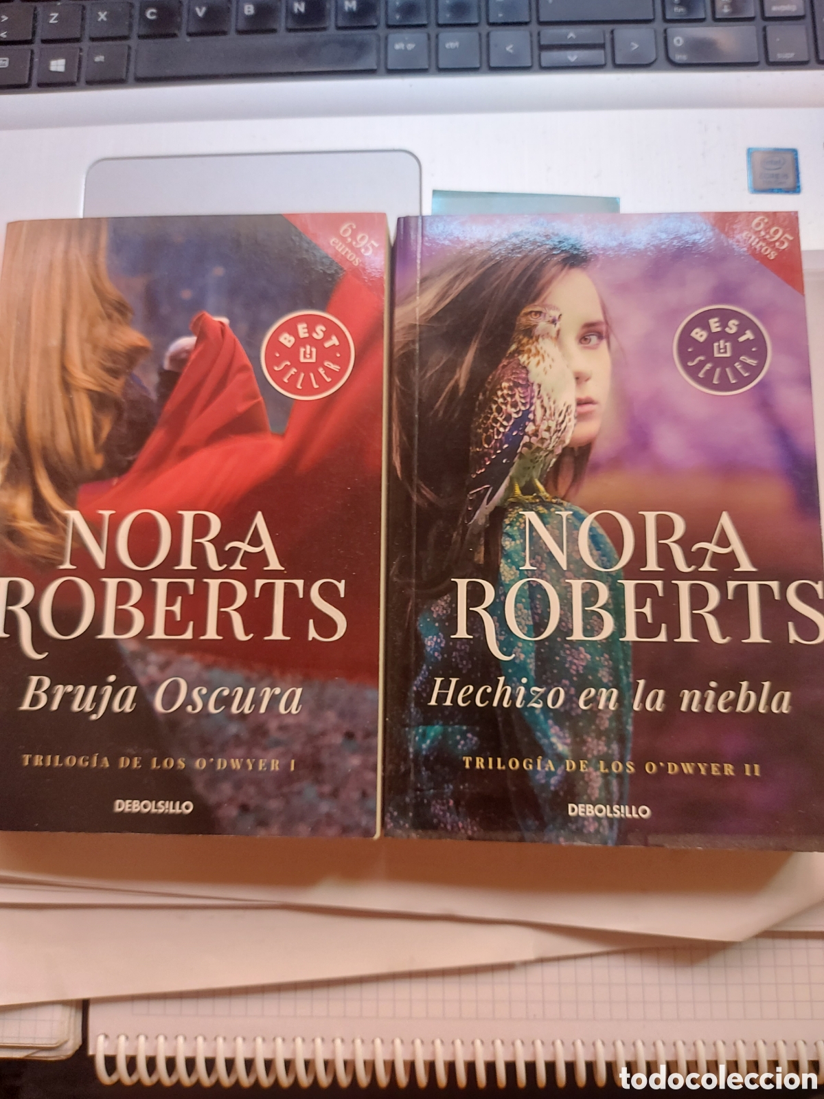 Libros de segunda mano: BRUJA OSCURA y HECHIZO EN LA NIEBLA de Nora Roberts