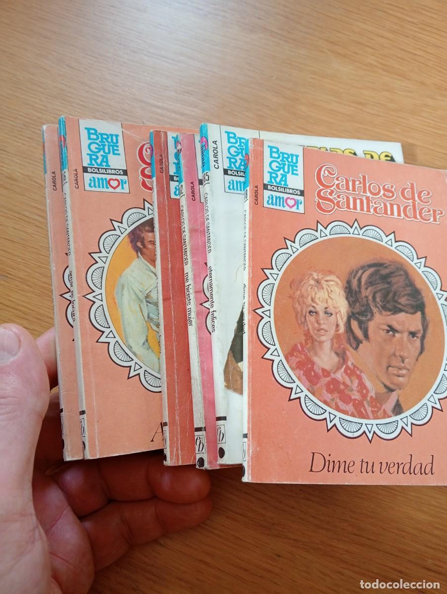 Libros de segunda mano: LOTE CON 6 NOVELAS DE CARLOS DE SANTANDER. COLECCI&Oacute;N CAROLA. R&Uacute;STICA. BRUGUERA. 1983 &ndash; 84.