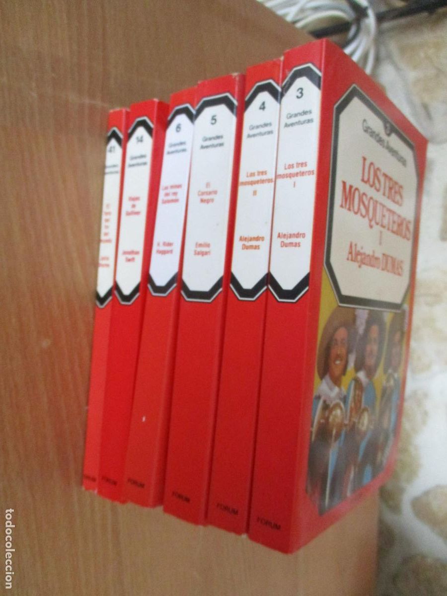Libros de segunda mano: GRANDES AVENTURAS, FORUM- Ns&ordm;., 3, 4, 4, 6, 14, 41- SEIS LIBROS- 1984.