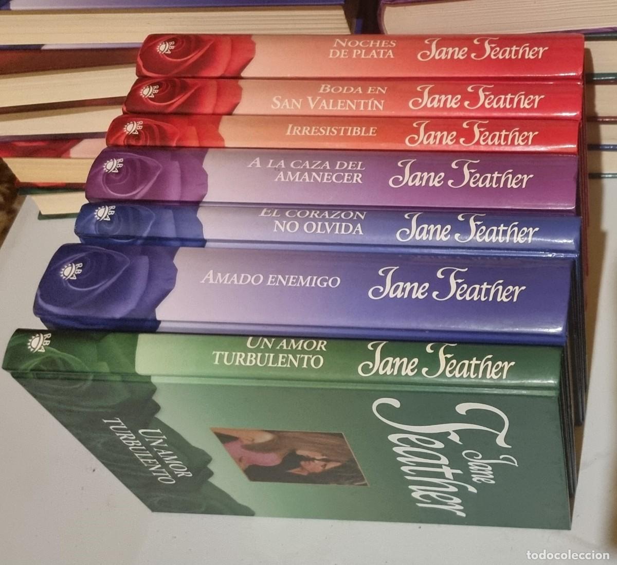 Libros de segunda mano: Pack 7 libros Jane Feather - Rba Coleccionables - Novela Rom&aacute;ntica