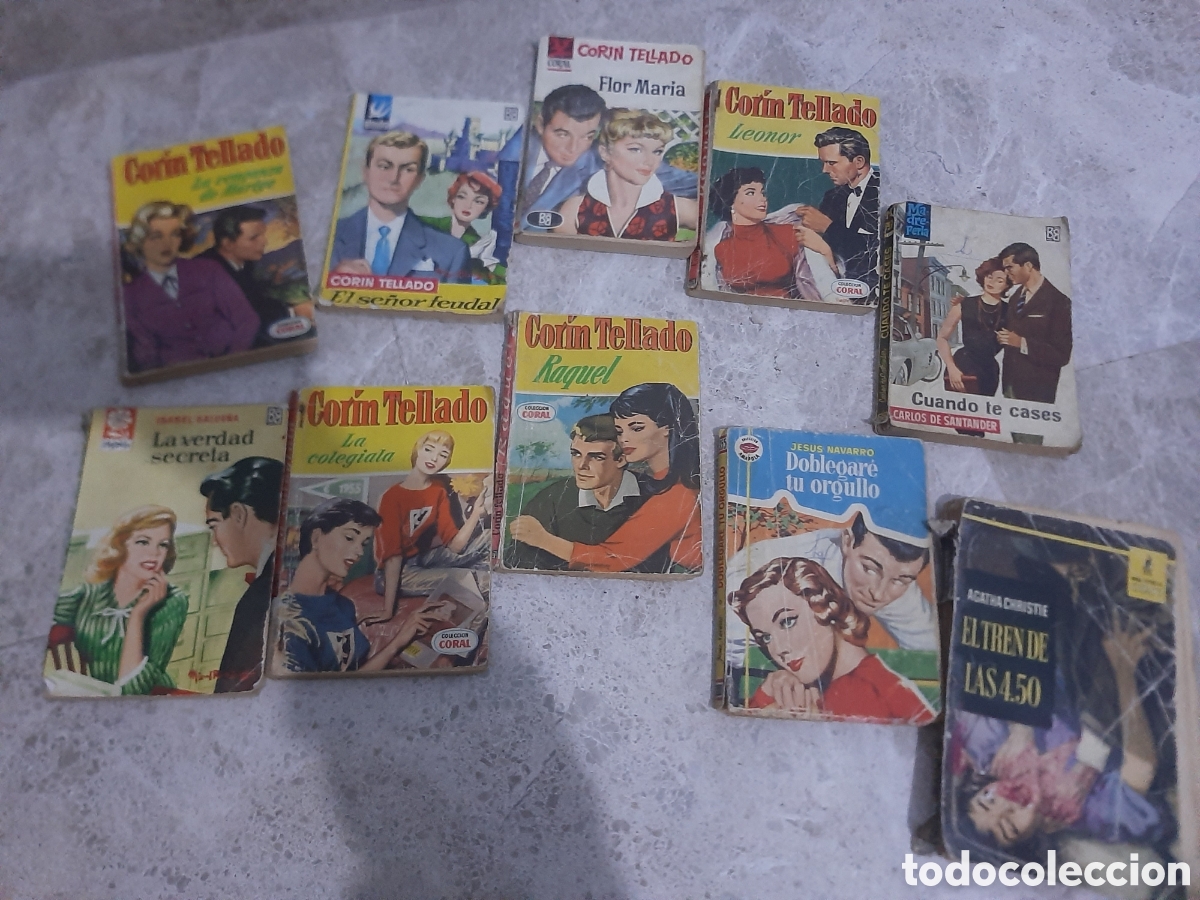 Libros de segunda mano: Lote Cor&iacute;n Tellado, Agatha cristhie..