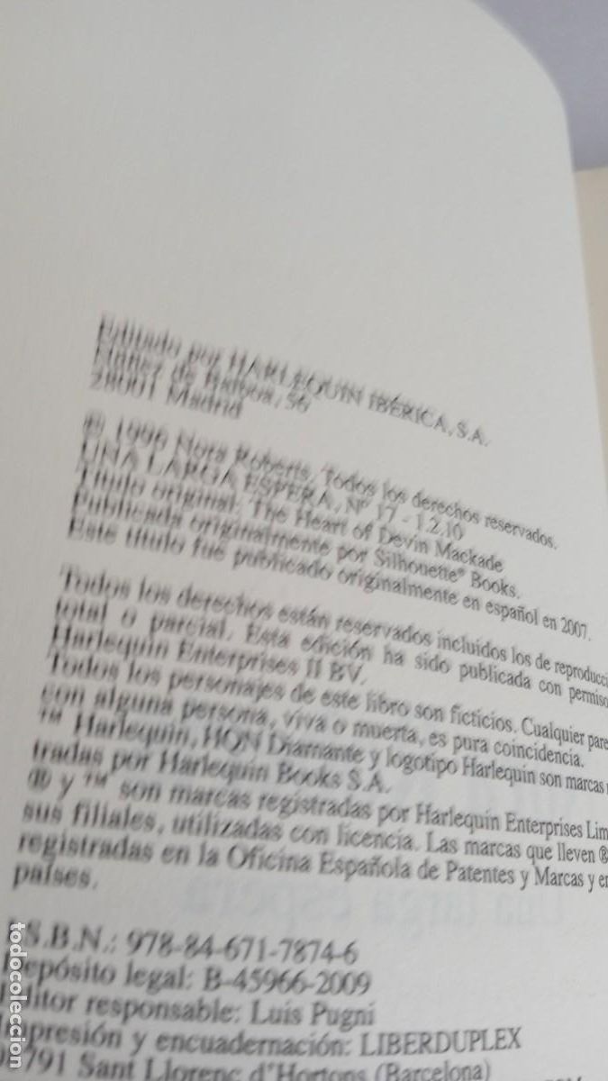 Libros de segunda mano: UNA LARGA ESPERA Nora Roberts - Foto 5