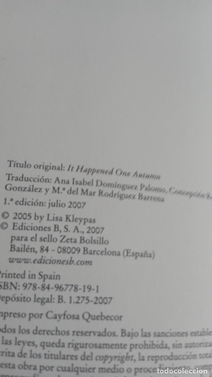 Libros de segunda mano: SUCEDI&Oacute; EN OTO&Ntilde;O Lisa Kleypas - Foto 5