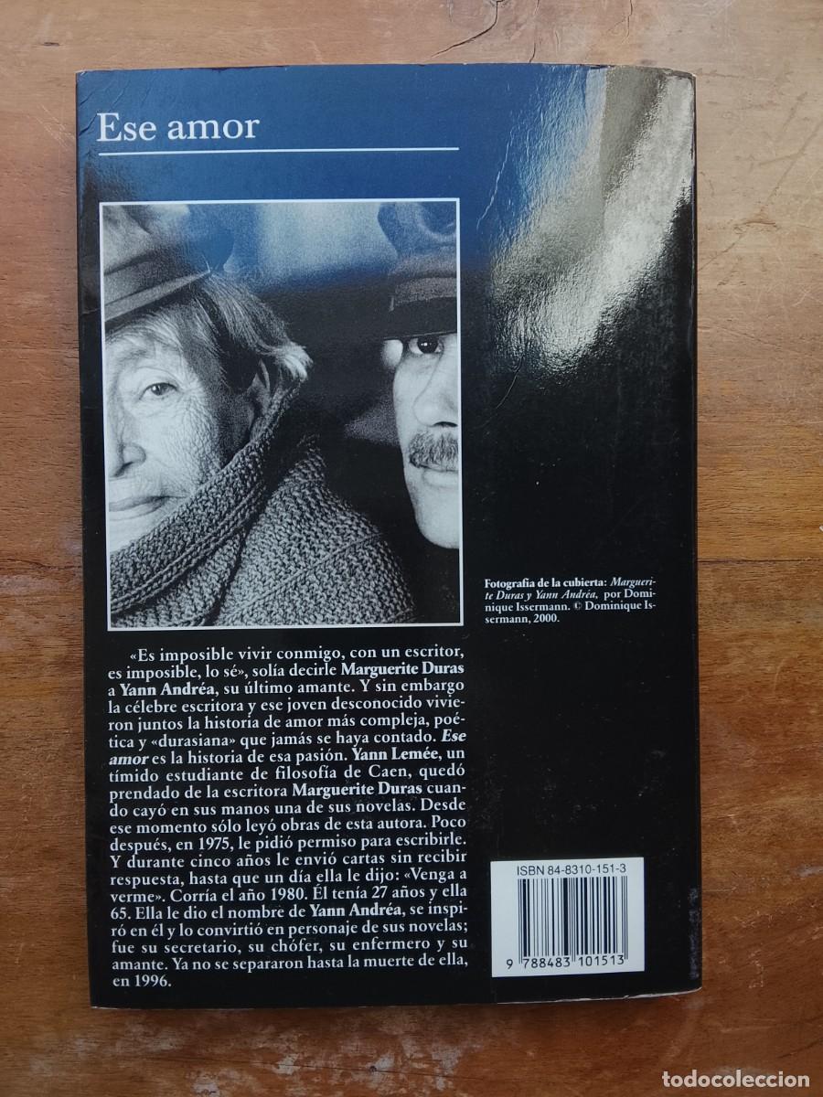 Libros de segunda mano: Ese amor. Yann Andr&eacute;a - Foto 6