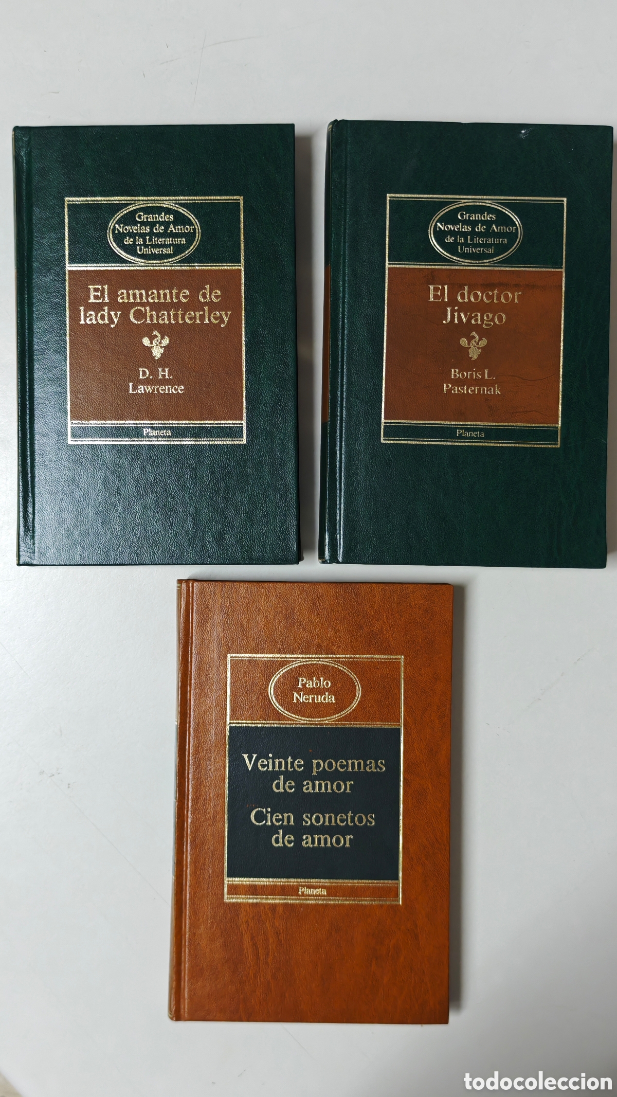 Second hand books: Lote 3 Libros Editorial Planeta: El amante de lady Chatterley, El doctor Jivago y Pablo Neruda
