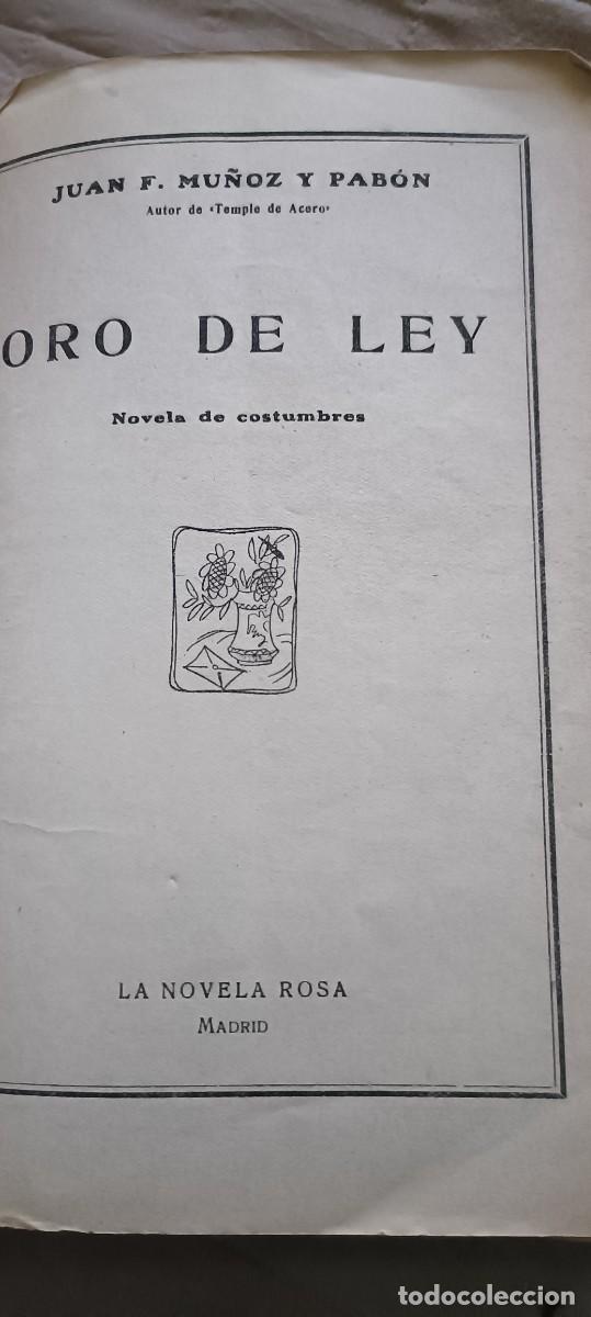Libros de segunda mano: Oro de ley.La novela rosa - Foto 2