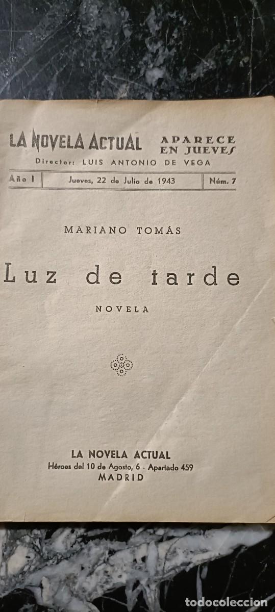 Libros de segunda mano: Luz de tarde.Mariano Tom&aacute;s - Foto 2