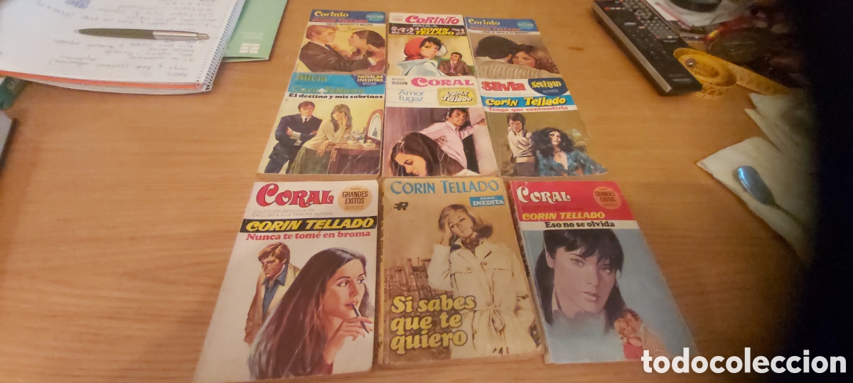Libros de segunda mano: 9 NOVELAS CORIN TELLADO A&Ntilde;OS 60-70