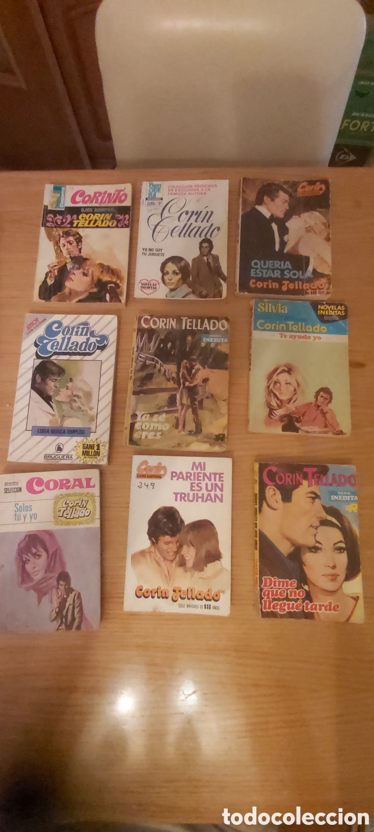 Libros de segunda mano: 9 NOVELAS DE CORIN TELLADO 60-70-80
