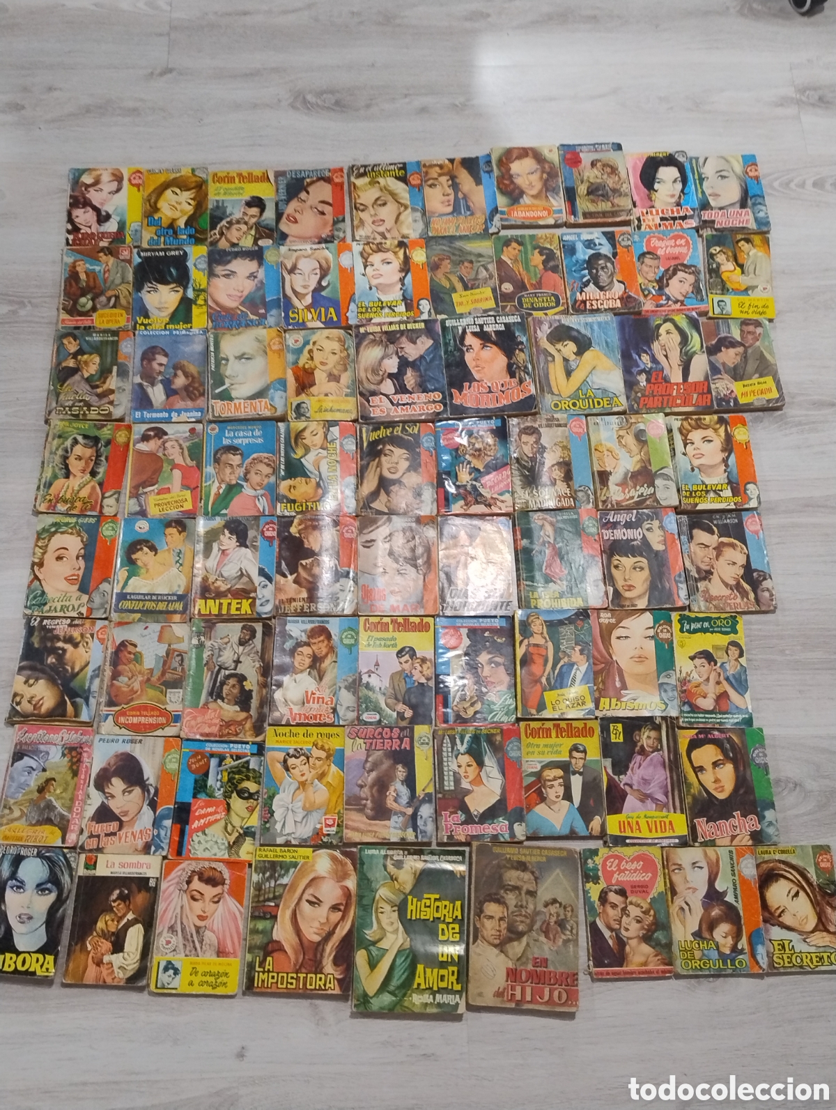 Libros de segunda mano: M69 Super lote de 76 novelas rom&aacute;nticas a&ntilde;os 50 y 60