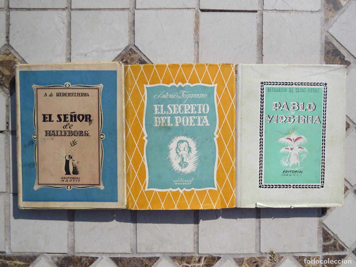 Libros de segunda mano: Lote Editorial Maucci Colecci&oacute;n Rom&aacute;ntica El Secreto del Poeta Pablo y Virginia Se&ntilde;or de Halleborg
