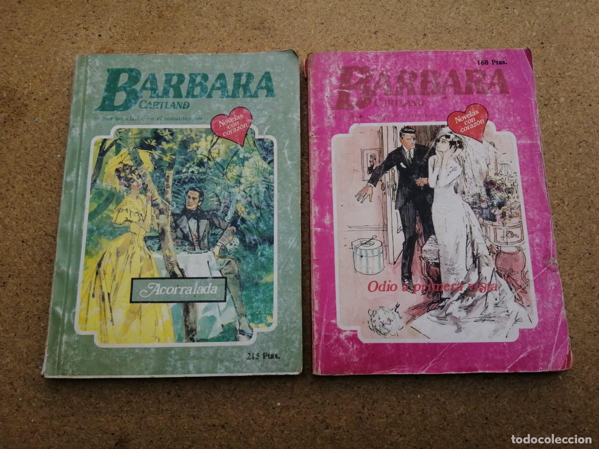 Libros de segunda mano: DOS NOVELAS ROMANTICAS SERIE BARBARA CARTLAND (ACORRALADA - ODIO A PRIMERA VISTA)