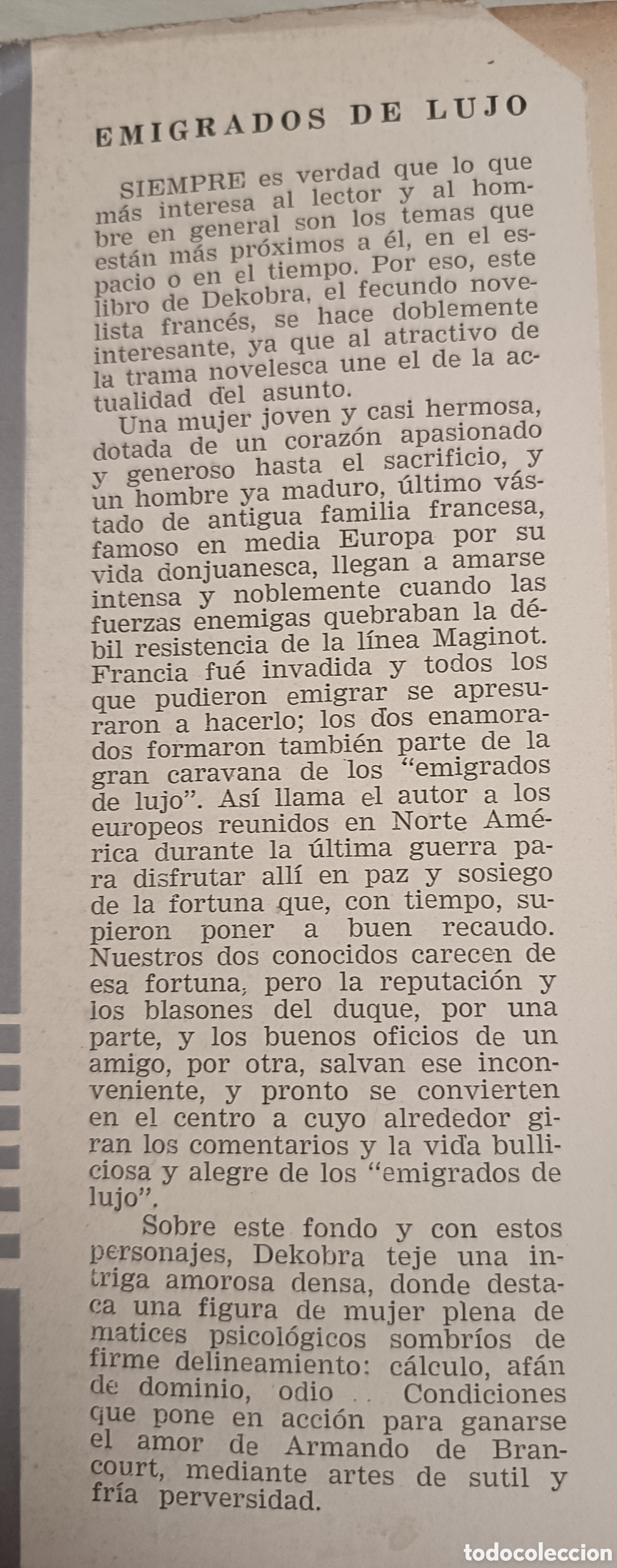 Libros de segunda mano: Emigrados de lujo libro - Foto 3