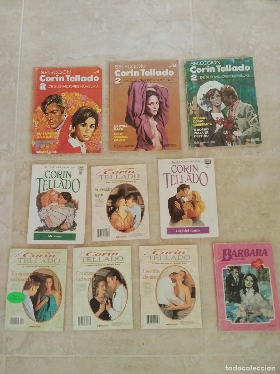 Libros de segunda mano: Lote 8 novelas Corin Tellado + 1 B&aacute;rbara Cartland