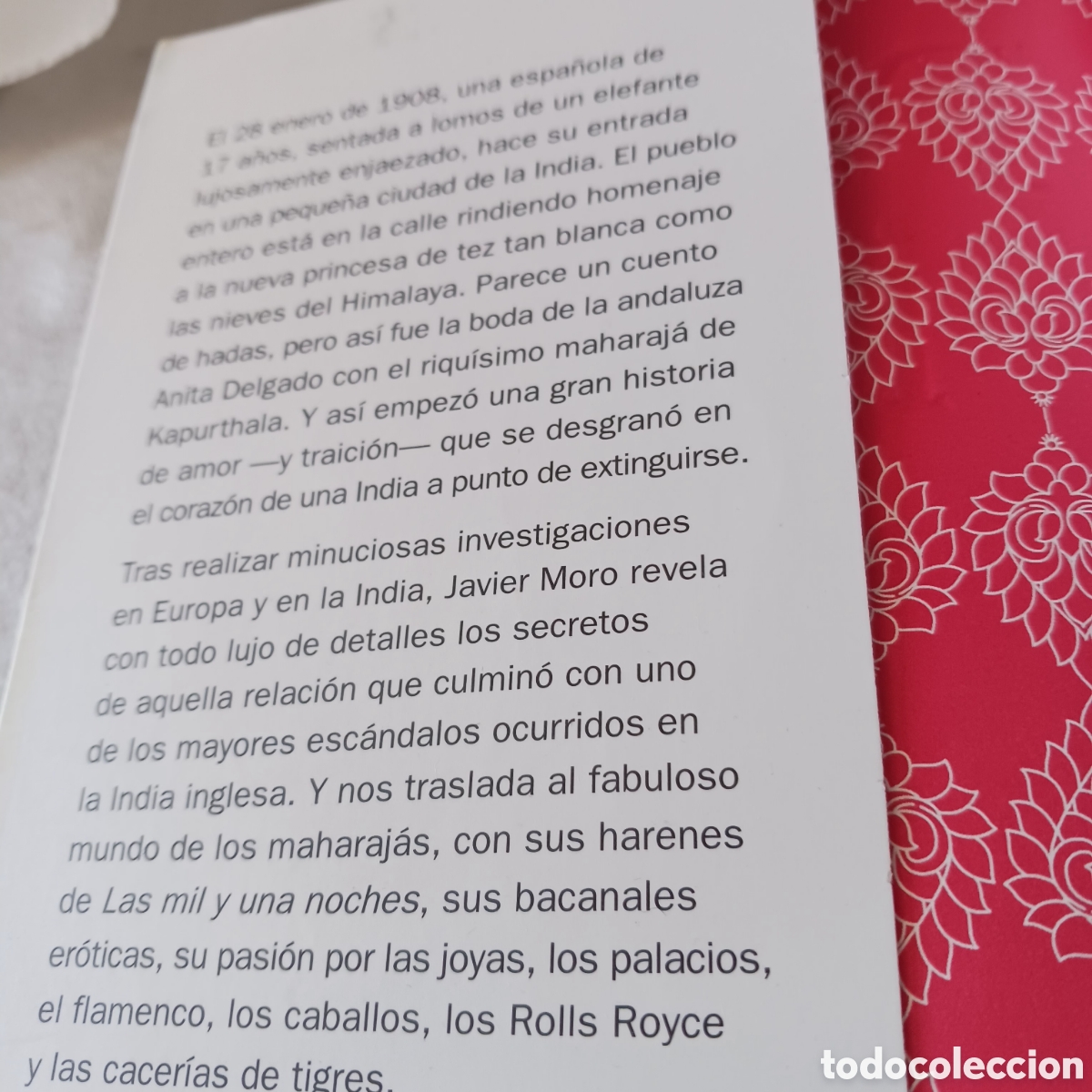 Libros de segunda mano: Pasi&oacute;n India de Javier Moro - Foto 3
