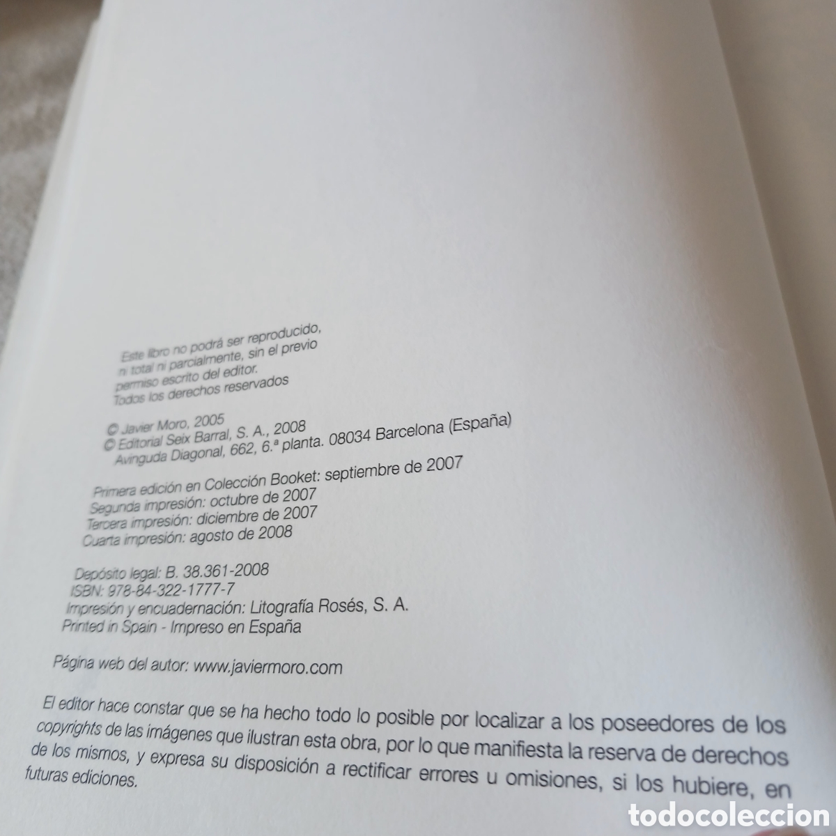 Libros de segunda mano: Pasi&oacute;n India de Javier Moro - Foto 7