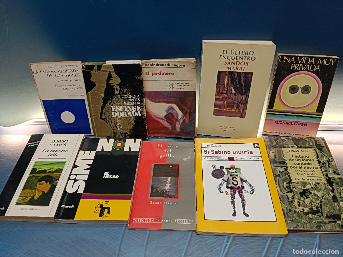 Libros de segunda mano: 10 novelas contempor&aacute;neas, El Jardinero, La muerte feliz, El canto del grillo, Esfinge dorada y mas