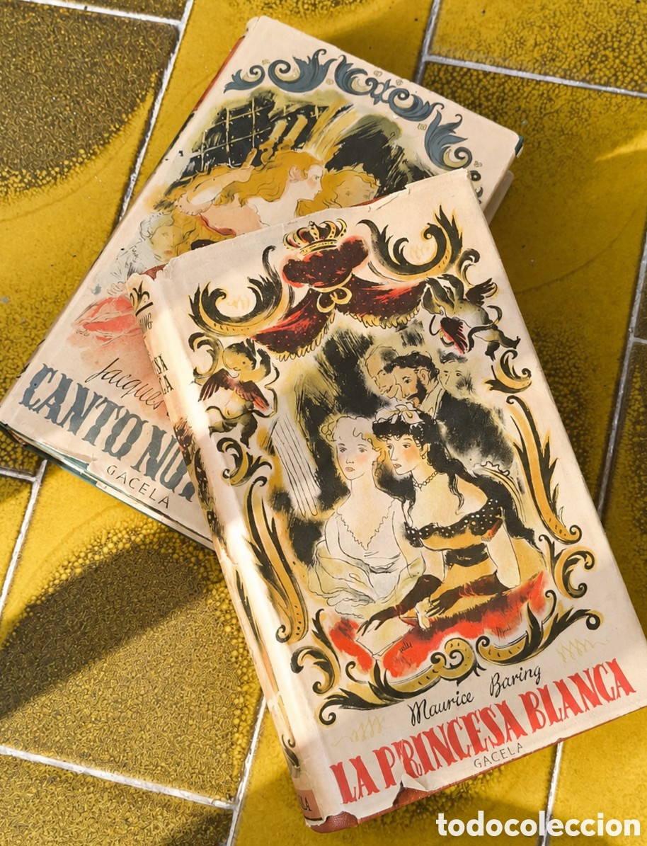 Libros de segunda mano: Lote 2 libros Colecci&oacute;n Gacela 1943 Jos&eacute; Jan&eacute;s | La princesa blanca + Canto nupcial