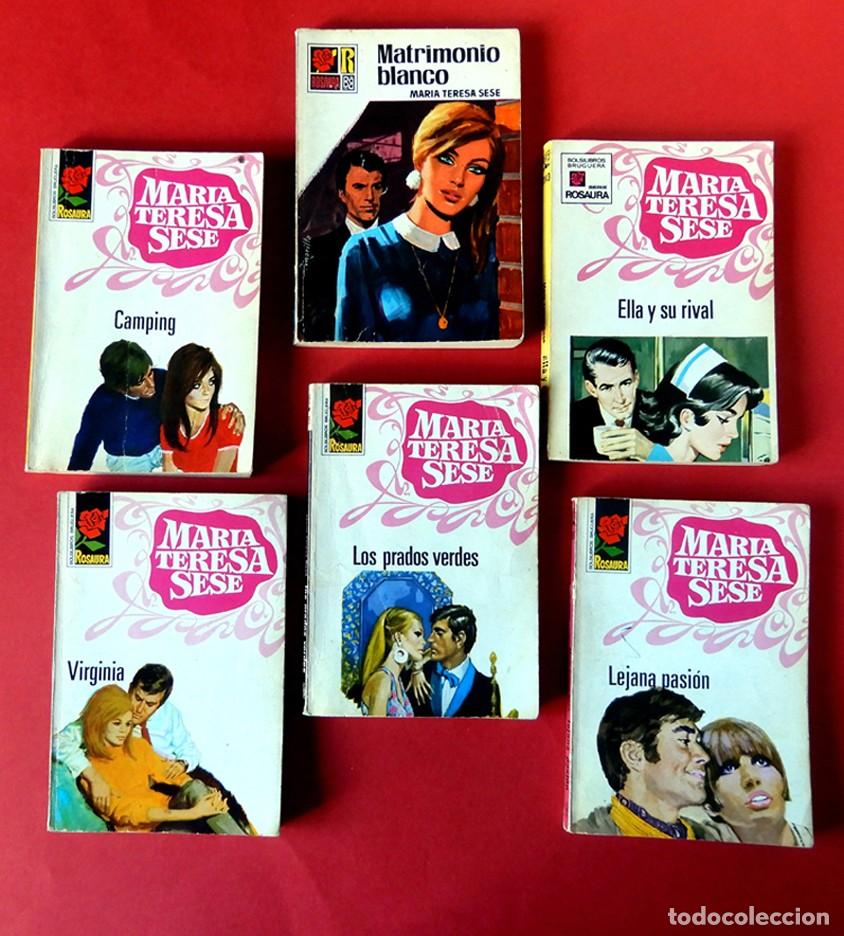 Libros de segunda mano: MAR&Iacute;A TERESA SESE - LOTE 6 BOLSILIBROS - SERIE ROSAURA - BRUGUERA - 1&ordf;-2&ordf; EDIC. 1969-71-72