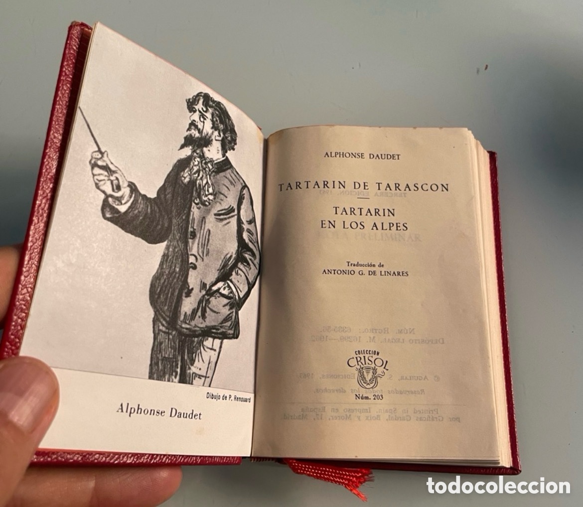 Libros de segunda mano: Tartarin de Tarascon - Tatarin en los Alpes. Alphonse Daudet. Aguilar Crisol 203 3&ordf; ed. 1963