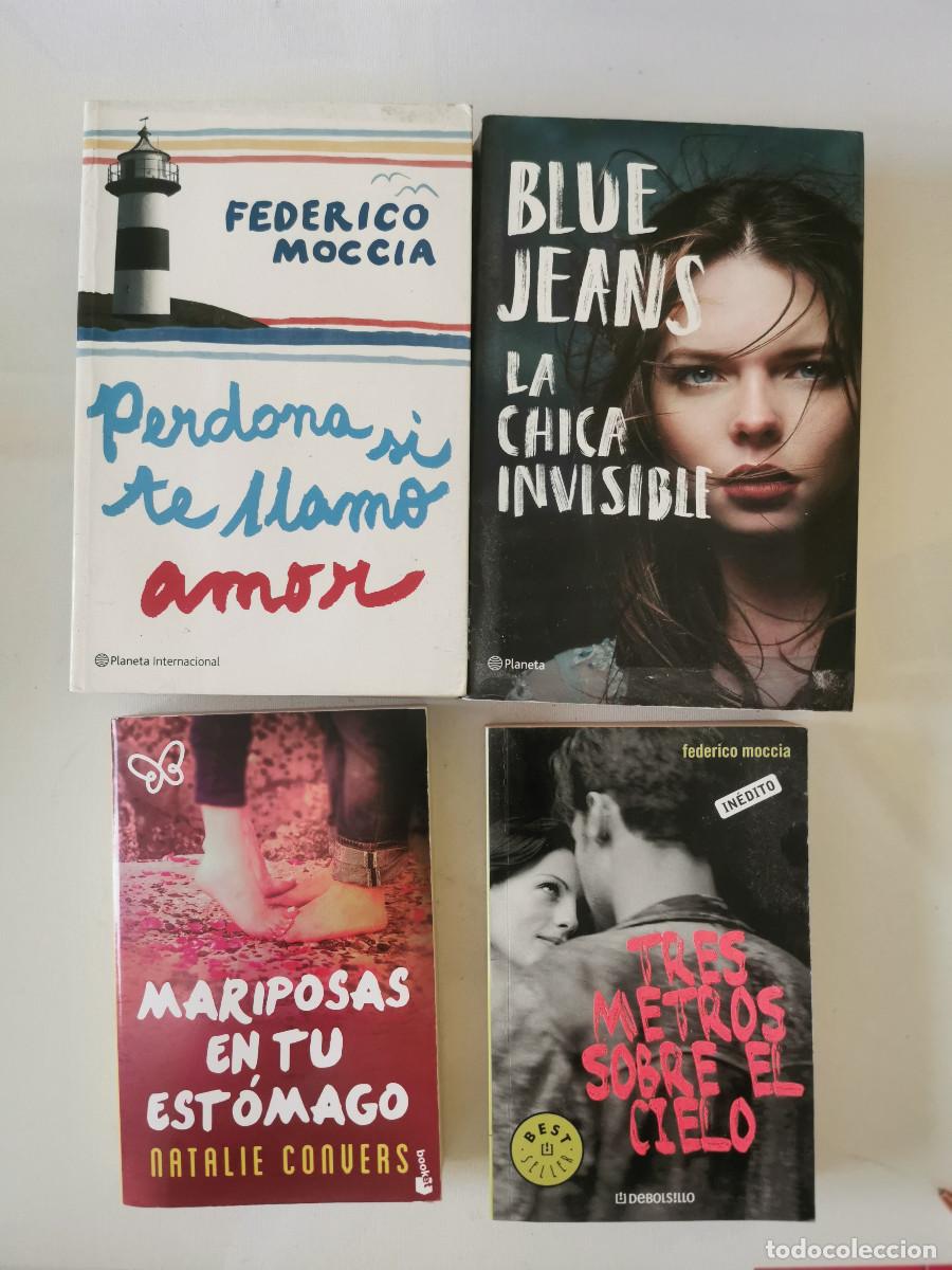 Libros de segunda mano: La chica invisible. Blue Jeans Mariposas en tu est&oacute;mago. Natalie Convers. Federico Moccia.