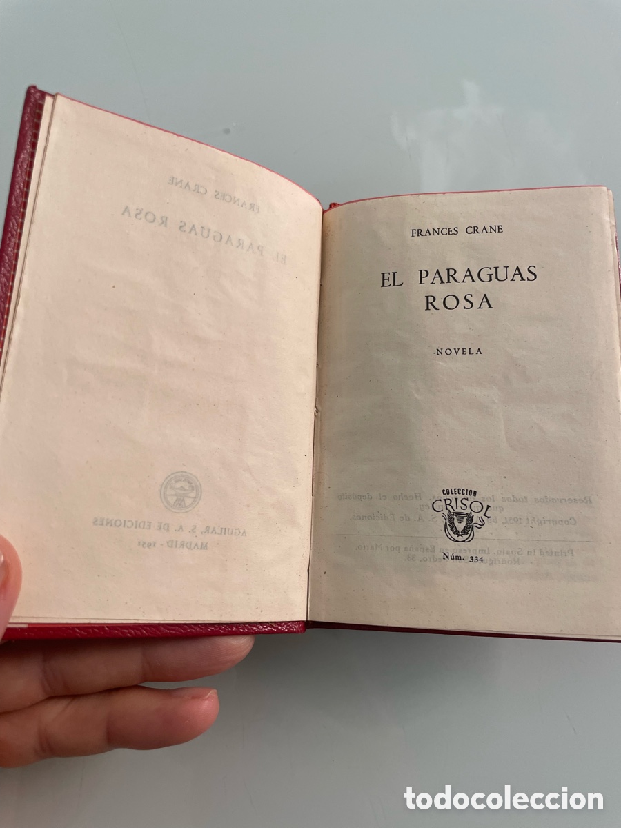 Libros de segunda mano: El paraguas rosa. Frances Crane Aguilar Crisol 334. 1 Ed. 1951