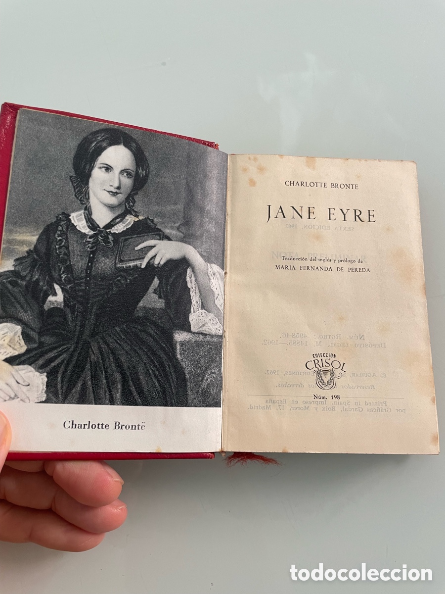 Libros de segunda mano: Jane Eyre. Charlotte Bronte. Aguilar Crisol 198, 6&ordf; Ed. 1962