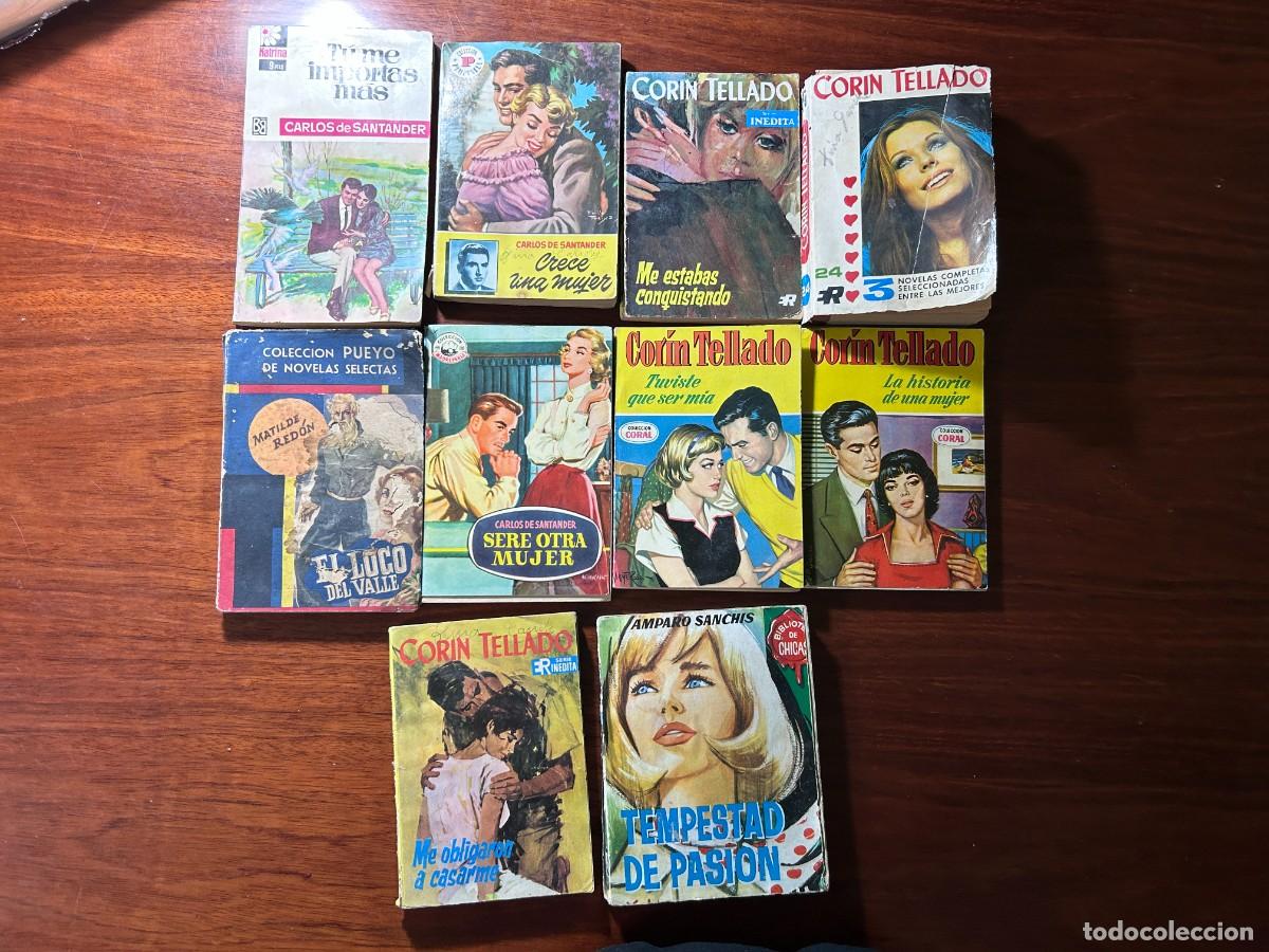 Libros de segunda mano: NOVELAS CORIN TELLADO CARLOS SANTANDER MATILDE REDON