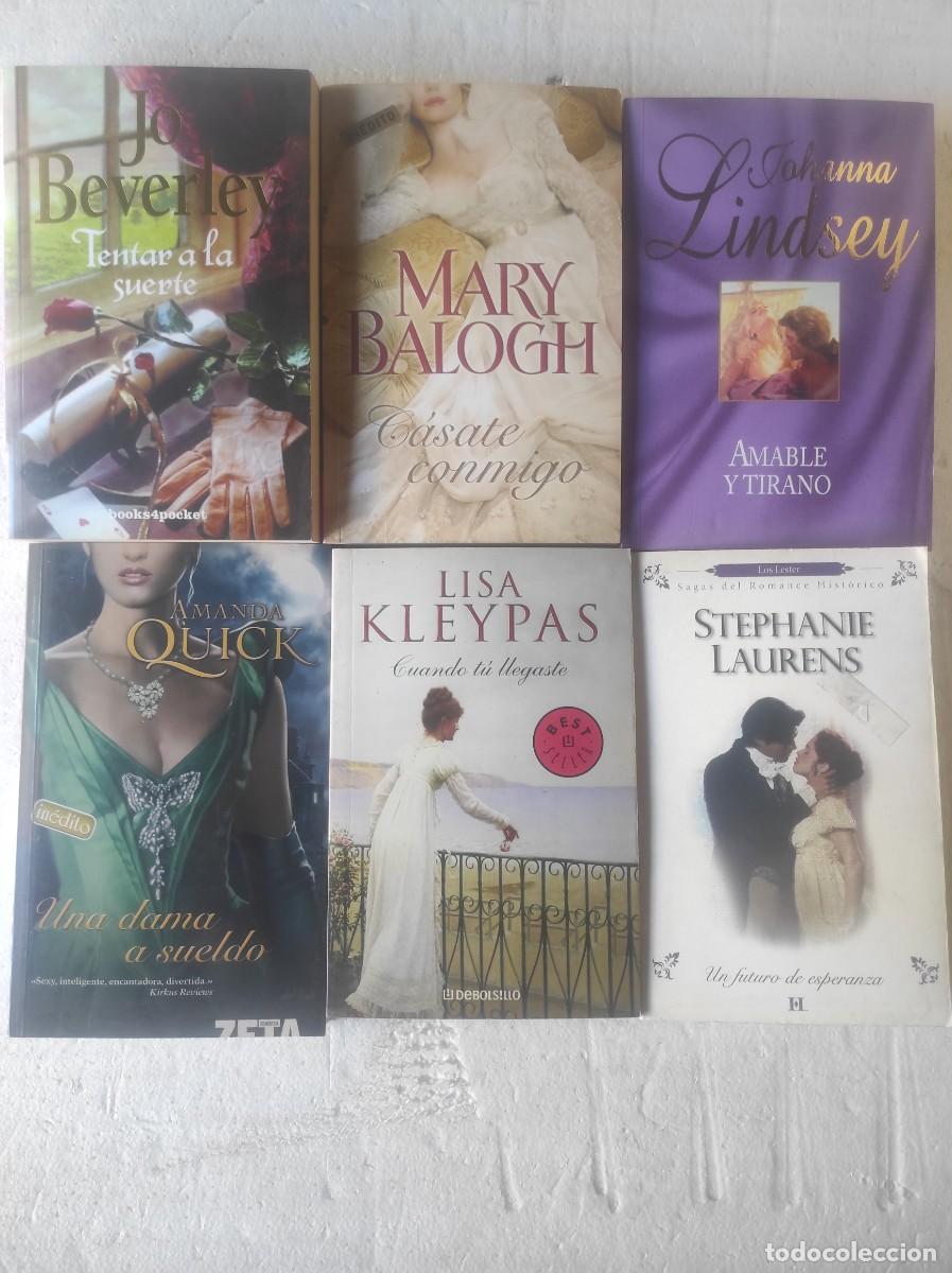 Livres d'occasion: lote 6 libros, NOVELA ROMANTICA,JO BEVERLEY, BALOGH, JOANNA LINDSEY, AMANDA QUICK, LISA KLEYPA