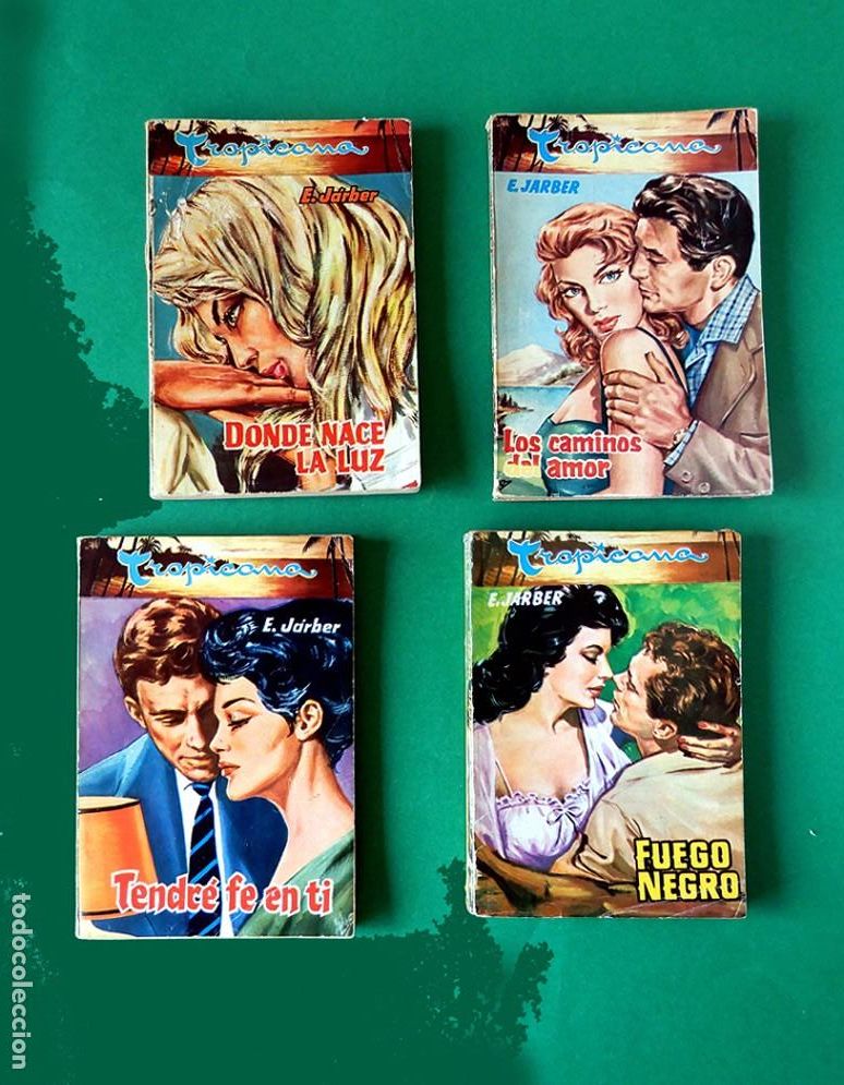 Gebrauchte B&uuml;cher: TROPICANA - EIRIK J&Aacute;RBER - LOTE 4 BOLSILIBROS - N&ordm; 1-10-16-19 - EDI. ROLLAN - 1&ordf; EDIC. 1961