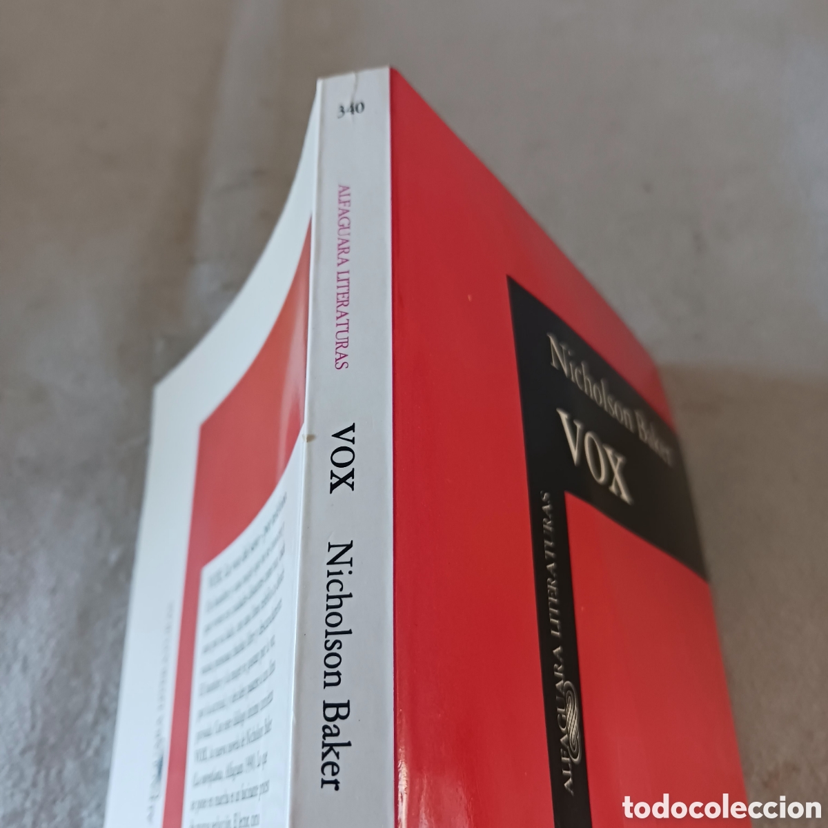 Libros de segunda mano: Vox de Nicholson Baker - Foto 2