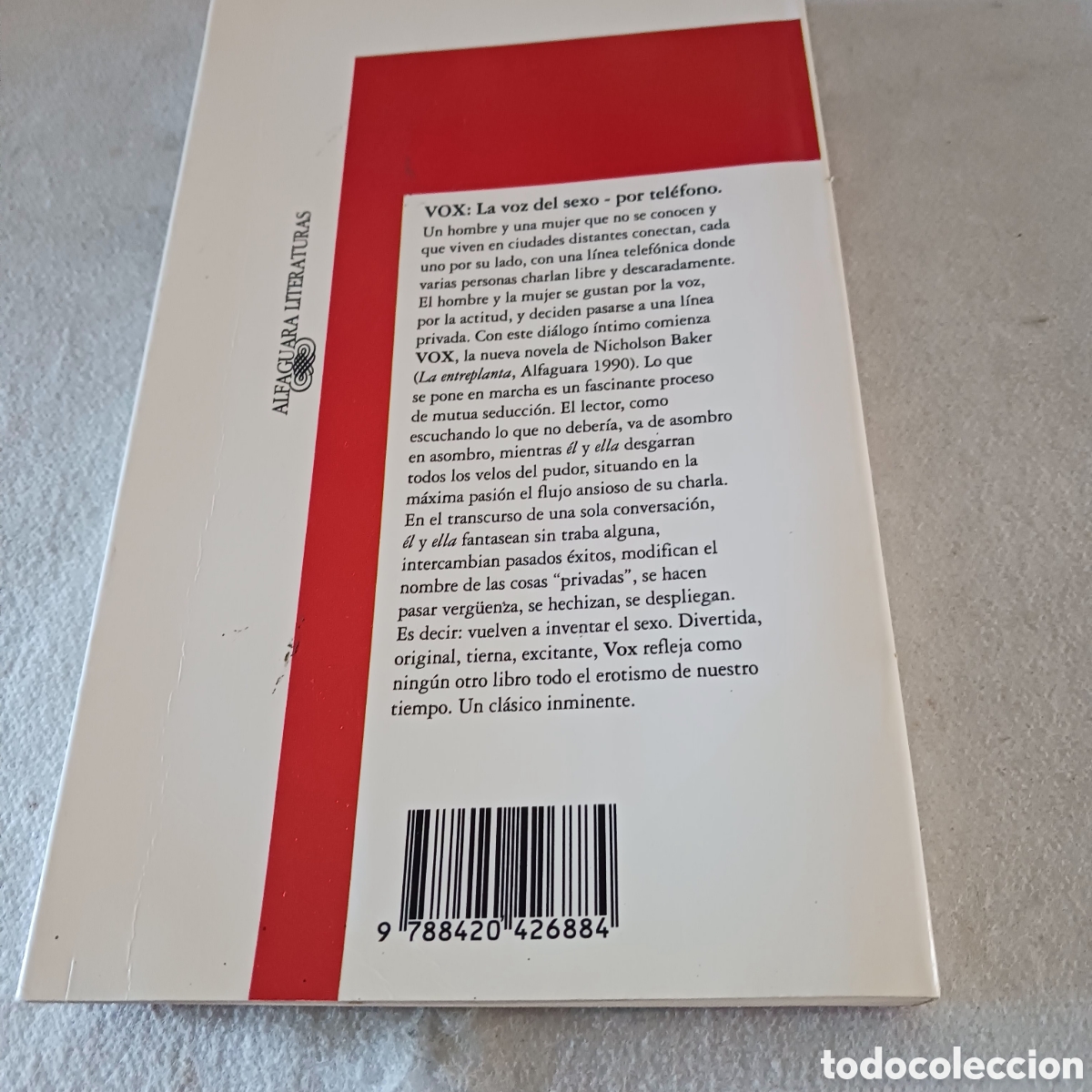 Libros de segunda mano: Vox de Nicholson Baker - Foto 9