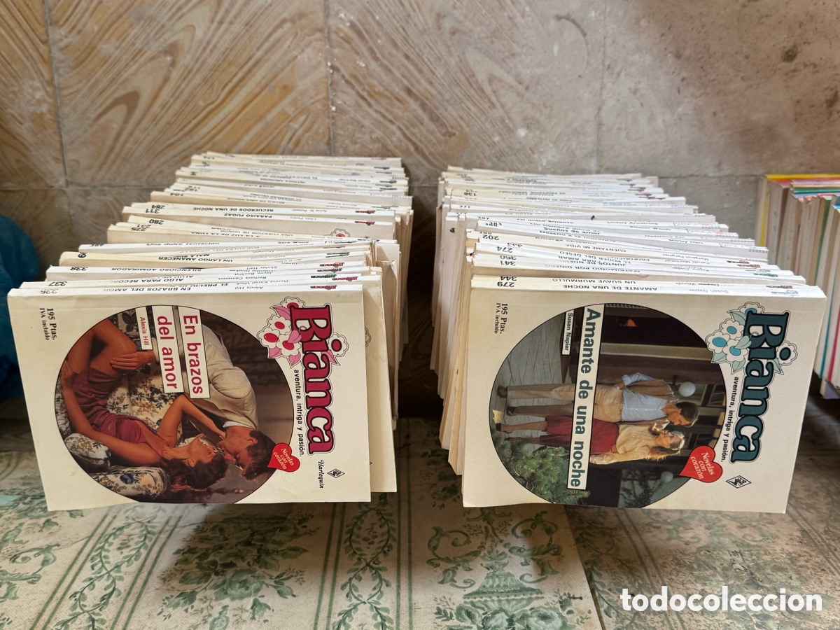 Libros de segunda mano: Lote 92 novelas antiguas colecci&oacute;n Bianca