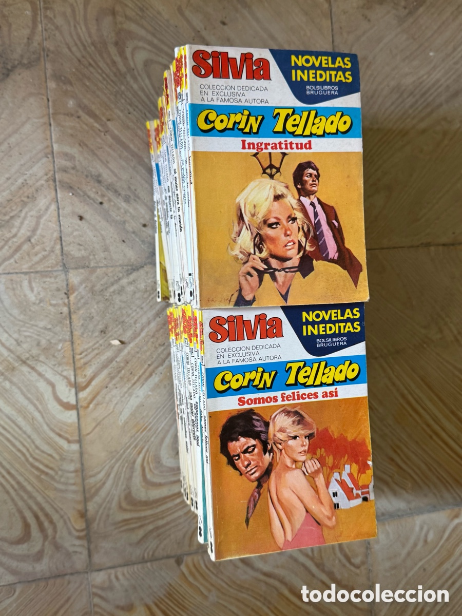 Libros de segunda mano: 33 novelas de Cor&iacute;n Tellado de la colecci&oacute;n Silvia