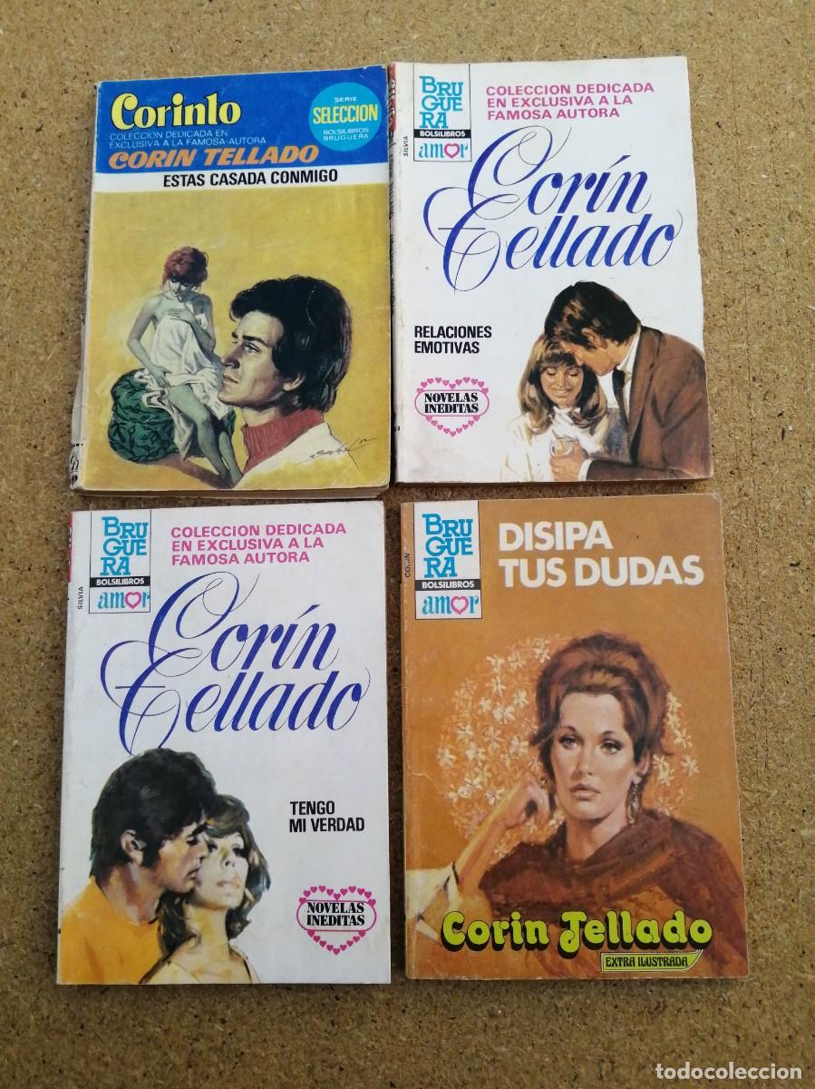 Libros de segunda mano: 4 NOVELAS CORIN TELLADO (ESTAS CASADA CONMIGO - DISIPA TUS DUDAS - RELACIONES EMOTIVAS -...)