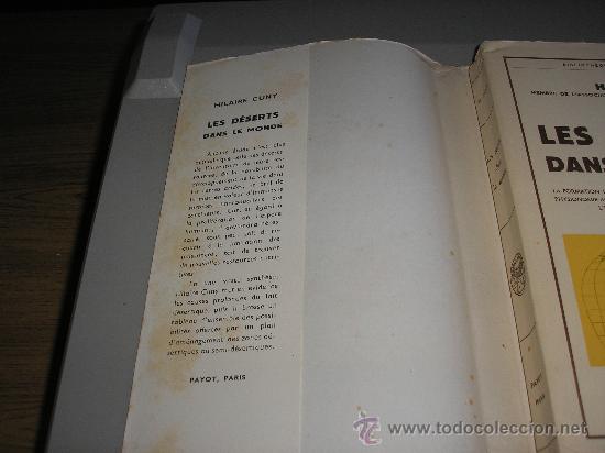 Libros de segunda mano: LES D&Eacute;SERTS (HILAIRE CUNY) - Foto 2