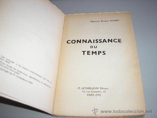 Libros de segunda mano: CONNAISSANCE DU TEMPS (DR. ERNEST HUANT) - Foto 2