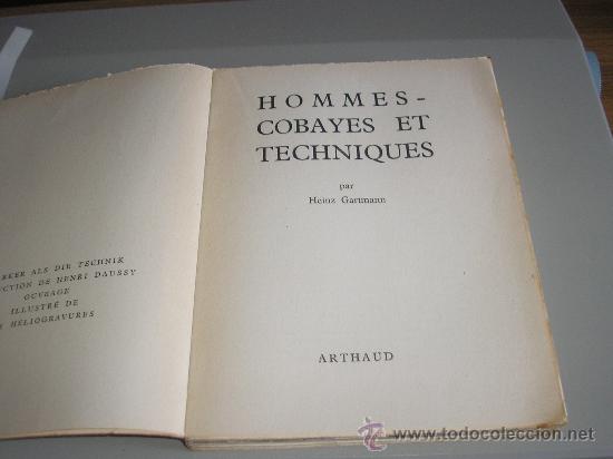 Libros de segunda mano: HOMMES-COBAYES ET TECHNIQUES (HEINZ GARTMANN) - Foto 2
