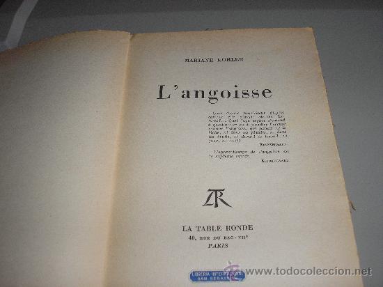 Libros de segunda mano: LANGOISSE (MARIANE KOHLER) - Foto 2