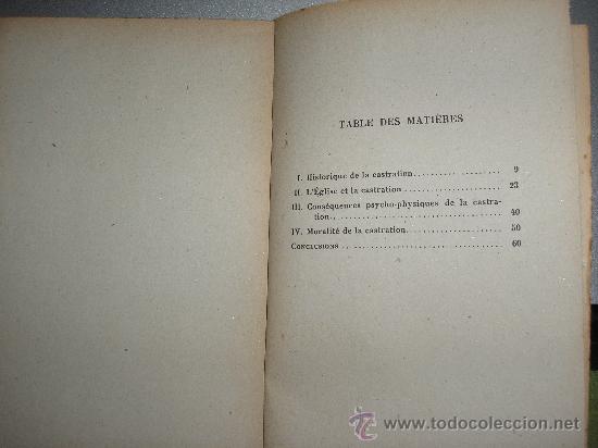 Libros de segunda mano: LA CASTRATION (M. RIQUET) - Foto 2