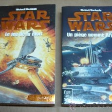 Libros de segunda mano: STAR WARS 2 LIBROS -LE JEU DE LA MORT-UN PIEGE NOMME KRYTOS- LES X-WINGS 2 Y 3 AÑO 1999
