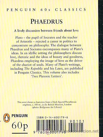 Libros de segunda mano: PLATO / PHAEDRUS .  ED. PENGUIN BOOKS . * EN INGL&Eacute;S * - Foto 2